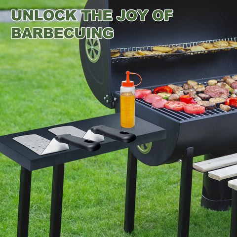 EWFEN griddle accessories kit in outdoor BBQ setting for easy grilling