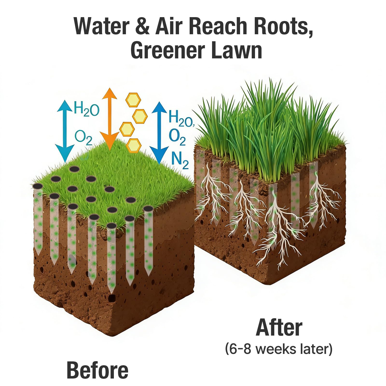 eWonLife powder-coated finish resists rust in outdoor lawn care