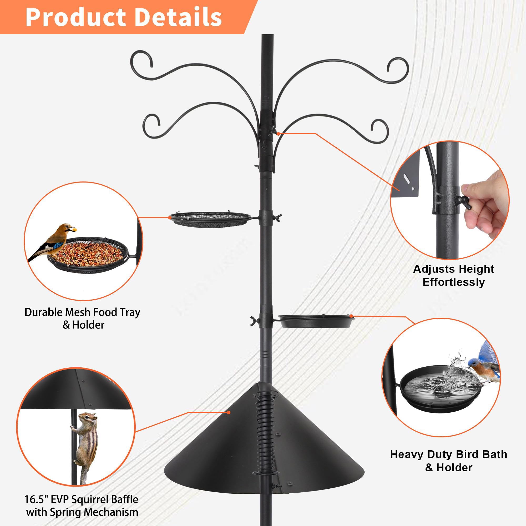 eWonLife four shepherd hooks expand outdoor display options