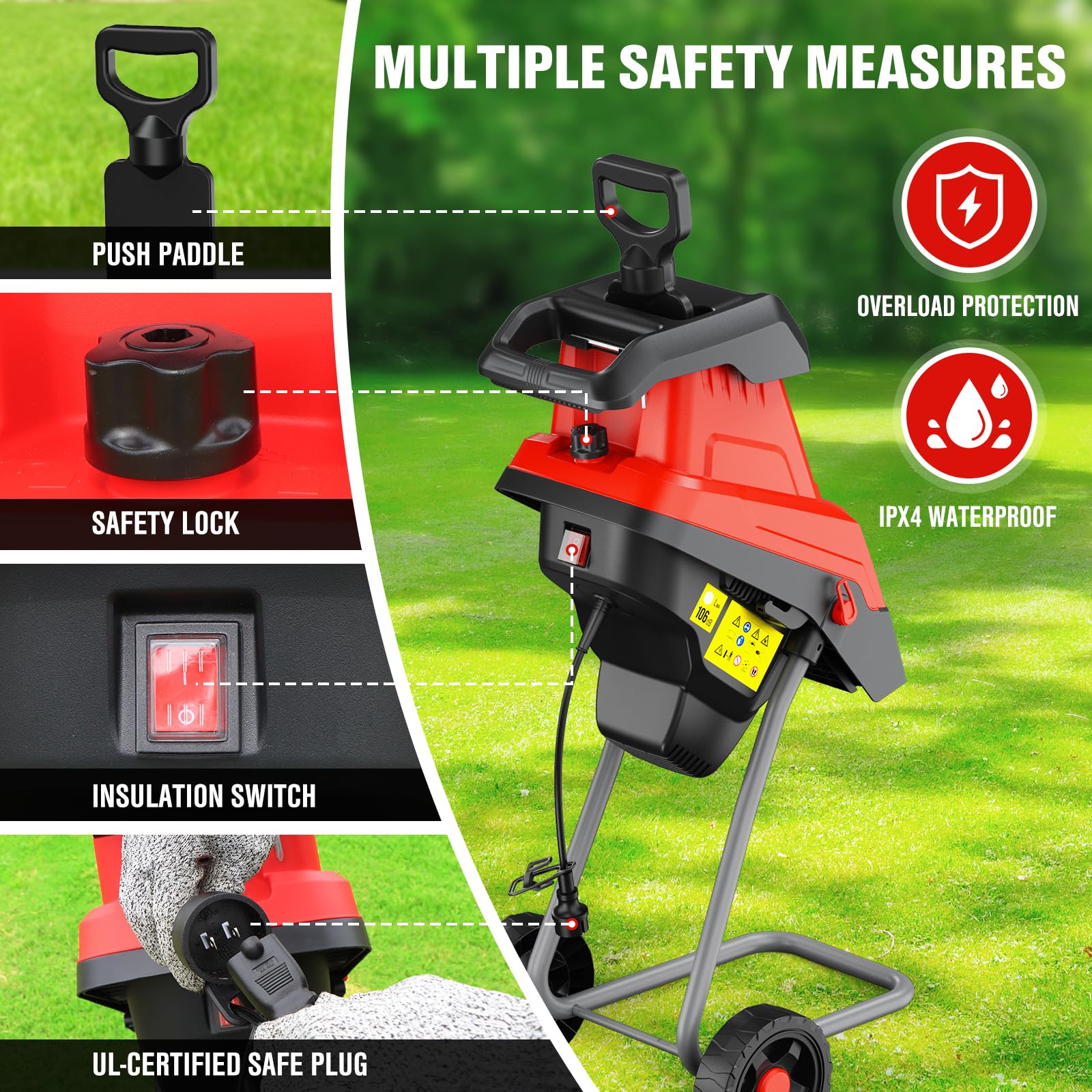 EWORK wood chipper blades SK5 pack ready for tough branches