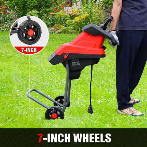 EWORK wood chipper collection bag neatly containing shreddings