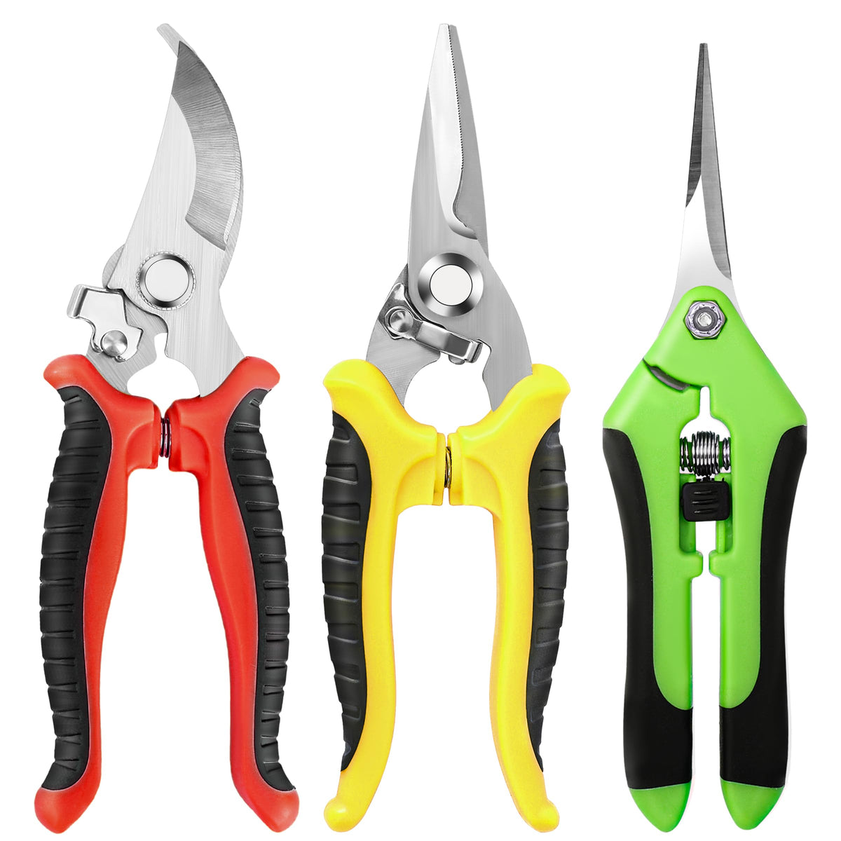 EWPJDK 3-pack garden shears set for versatile pruning in your yard