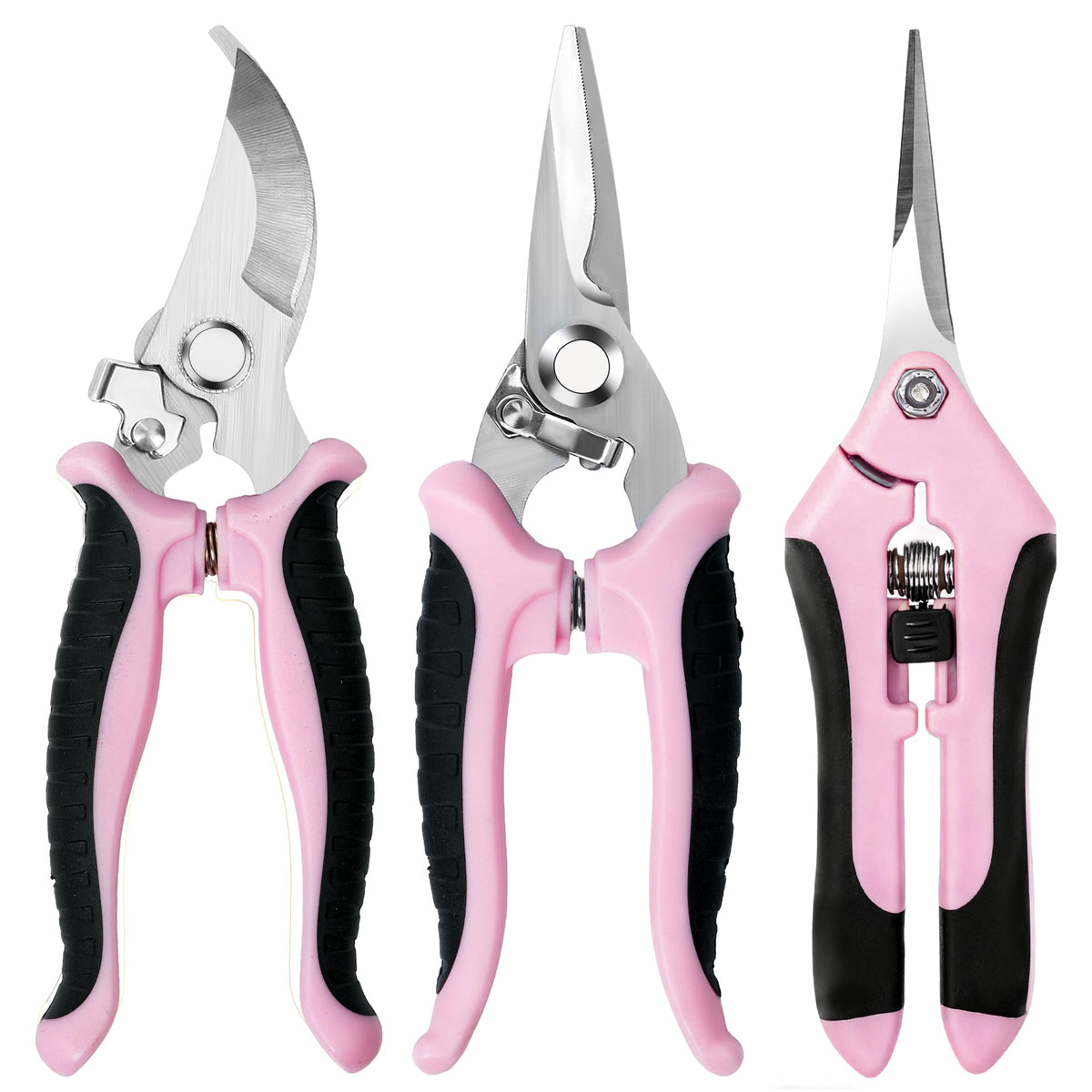 EWPJDK 3-pack garden shears kit for versatile pruning tasks