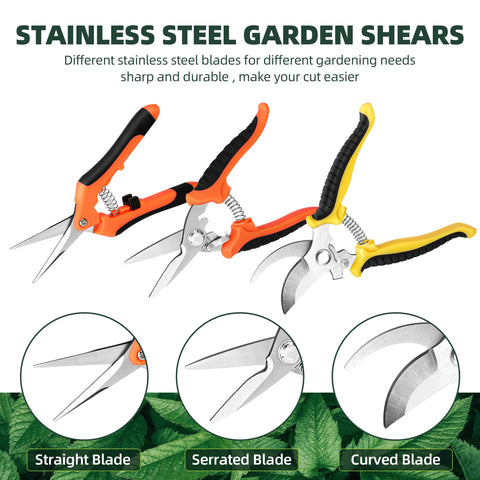 EWPJDK pruning shears ergonomic grip for comfortable non-slip pruning