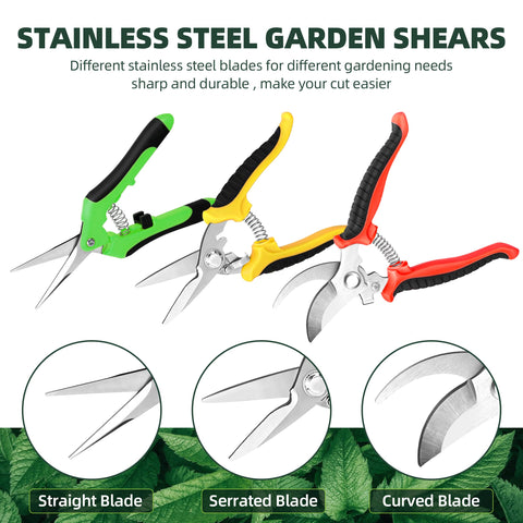 EWPJDK ergonomic rubber grip handles for a comfortable, non-slip hold