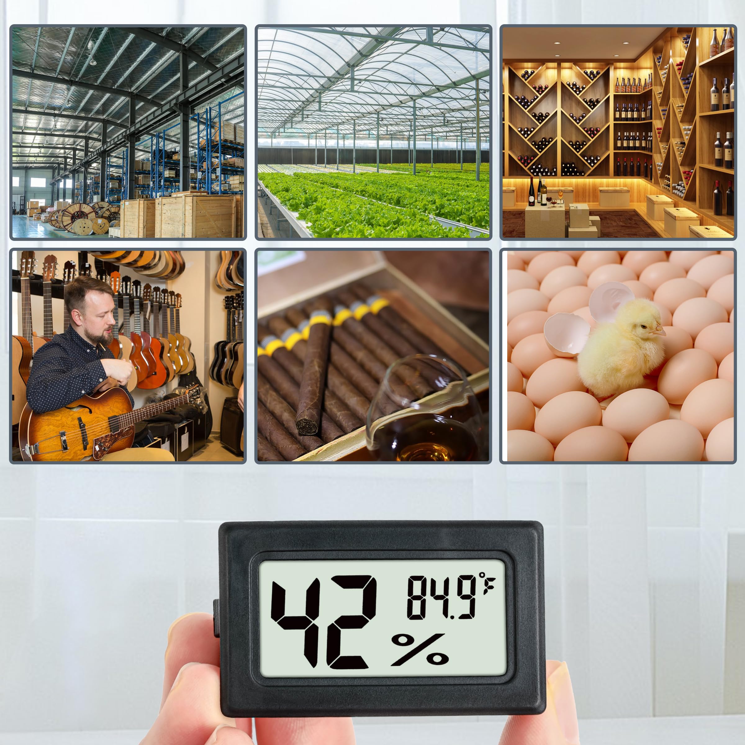 EWPJDK hygrometer ideal for greenhouse and garden monitoring