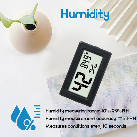 EWPJDK indoor thermometer hygrometer shows temperature and humidity at a glance