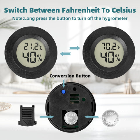 EWPJDK mini hygrometer in cellar setups helps monitor moisture levels and prevent mold.