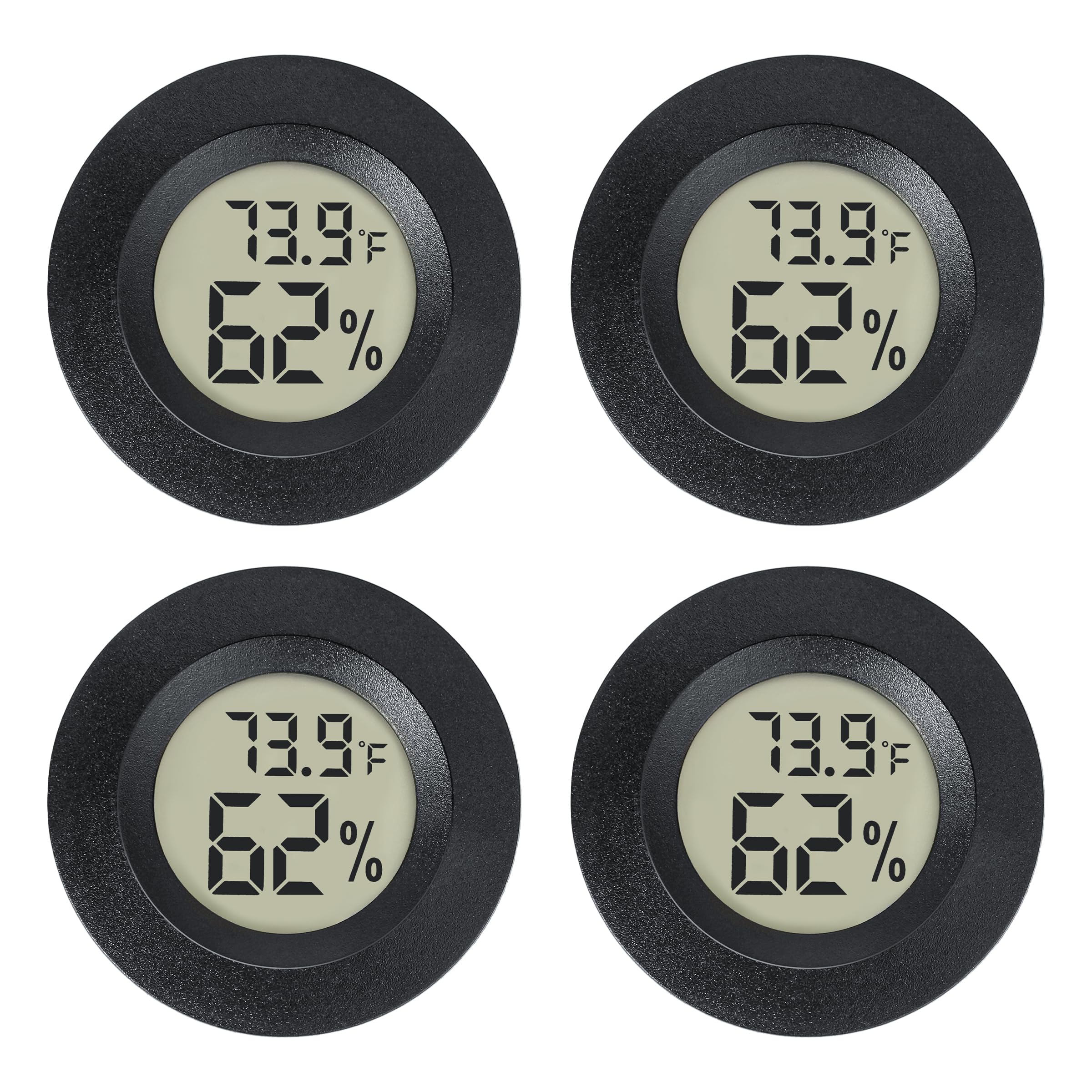 EWPJDK mini hygrometer indoor-outdoor display clearly shows temperature and humidity for precise monitoring.