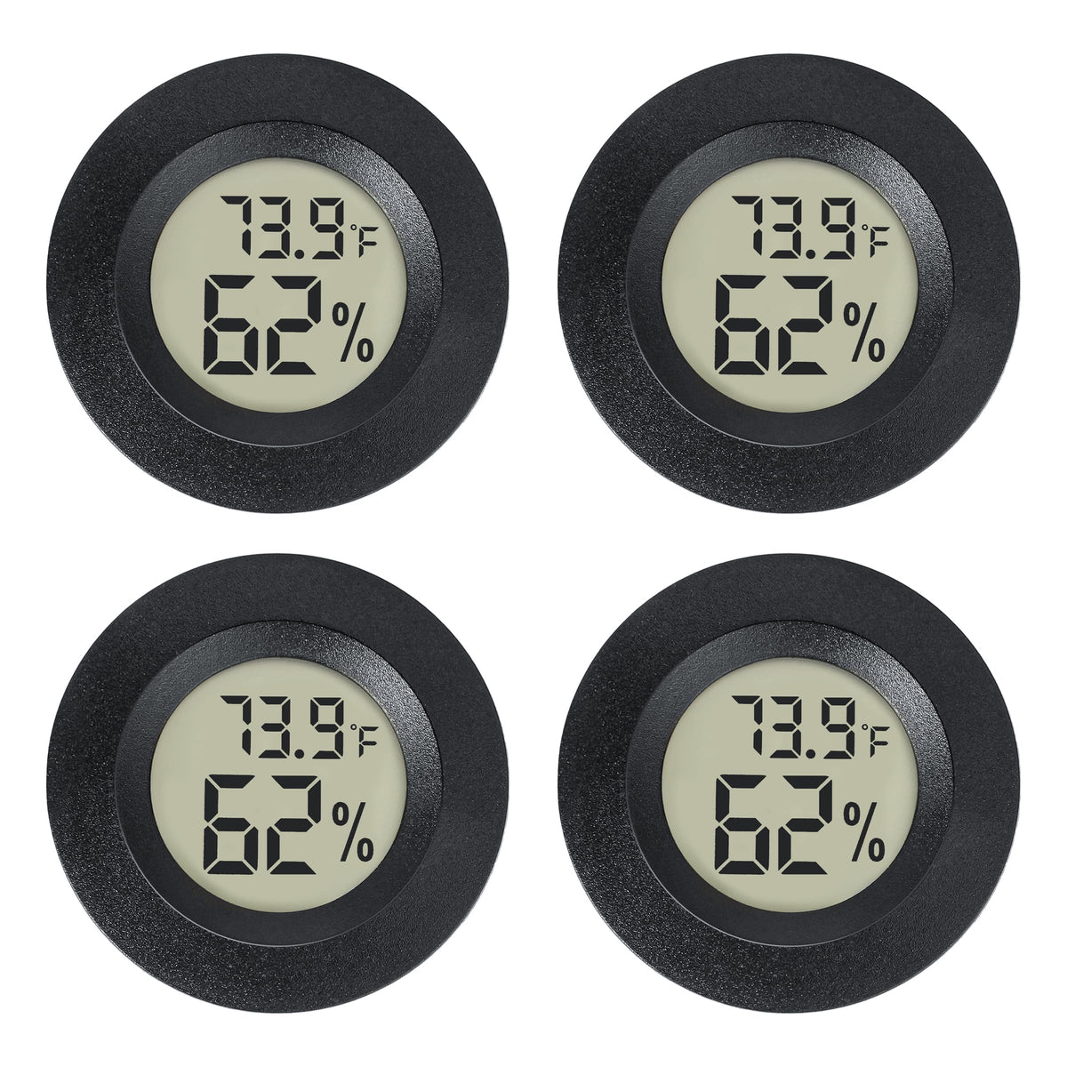 EWPJDK mini hygrometer indoor-outdoor display clearly shows temperature and humidity for precise monitoring.