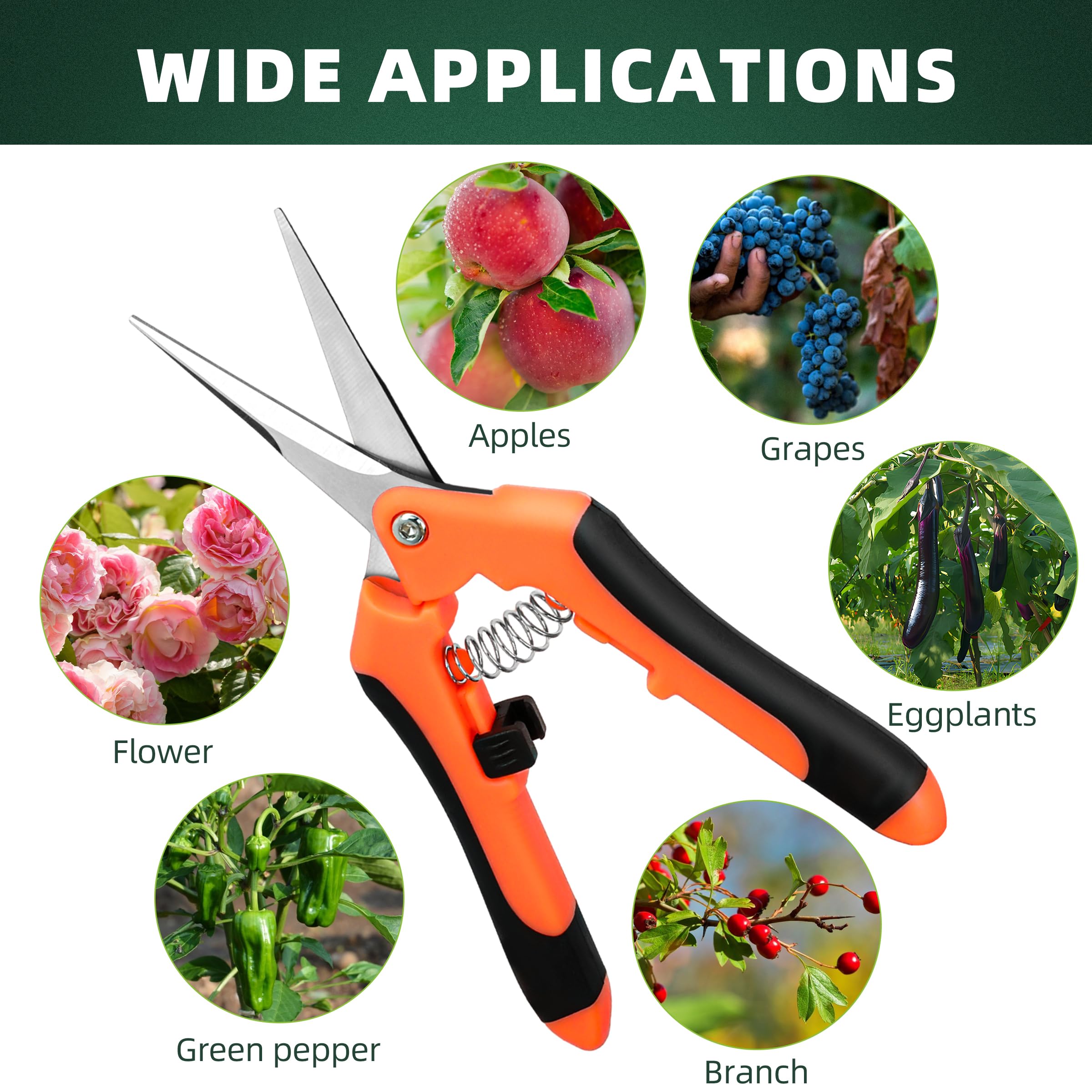 EWPJDK orange color improves visibility in dense foliage.