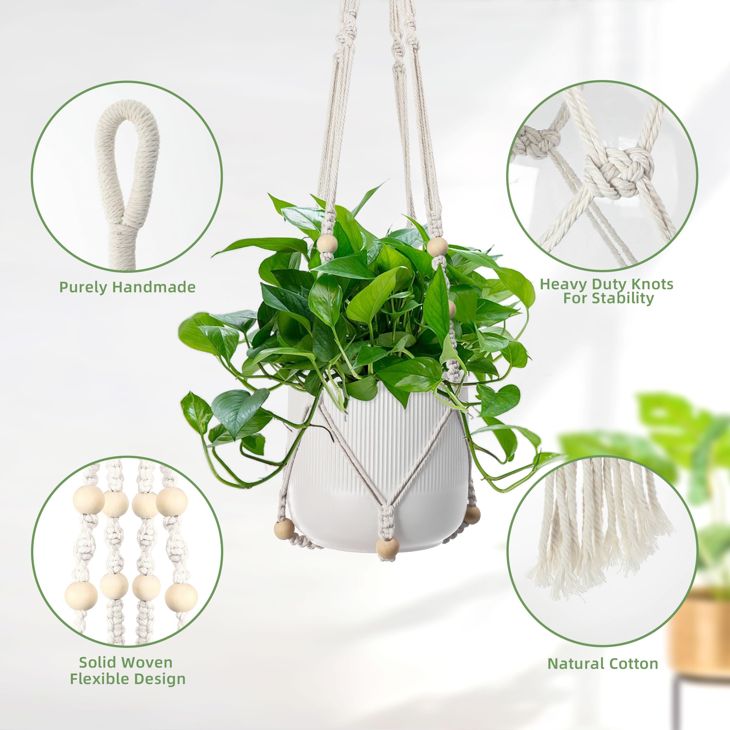 EWPJDK space-saving planter hanger helps display multiple pots neatly