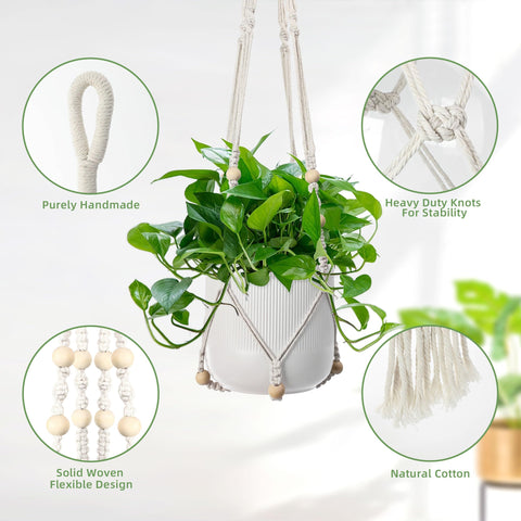 EWPJDK space-saving planter hanger helps display multiple pots neatly