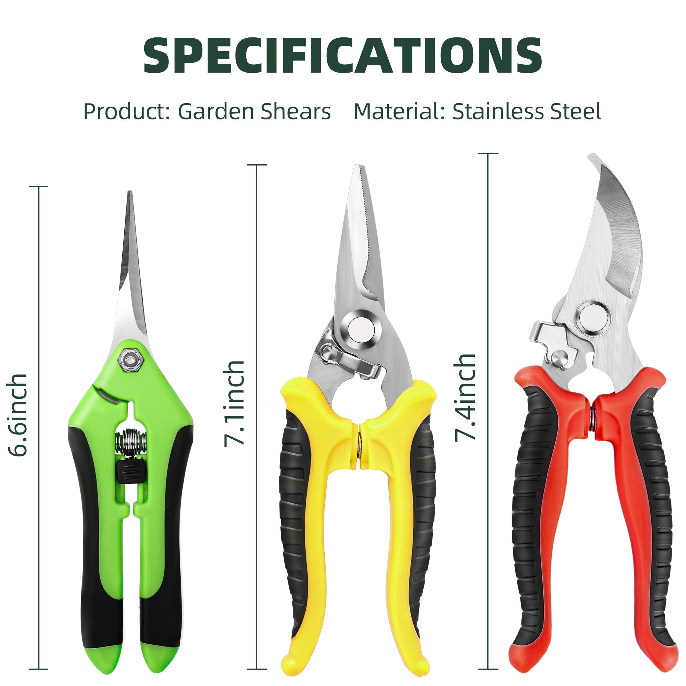 EWPJDK stainless steel blades for durable, clean cuts in daily pruning
