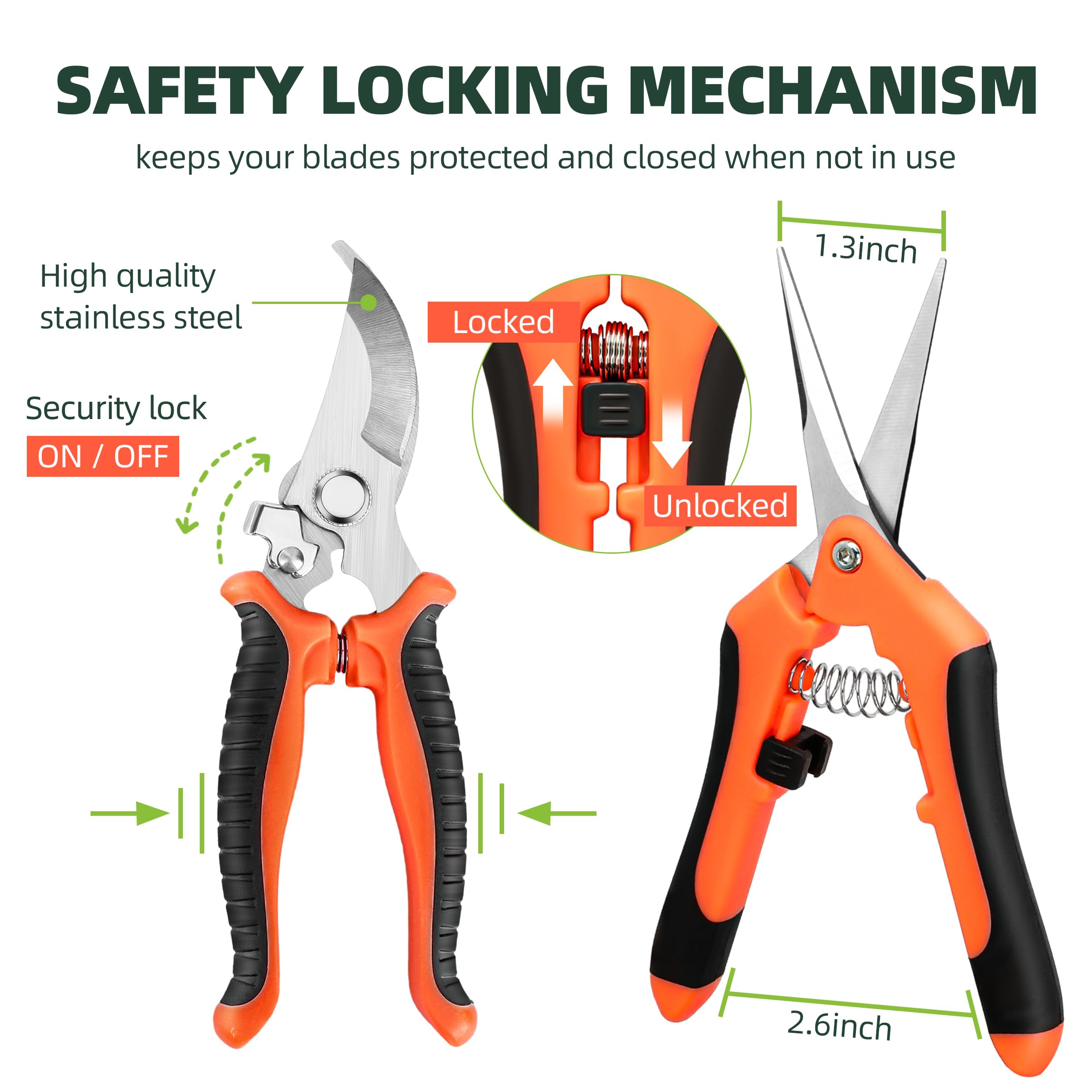 EWPJDK three-blade-set for versatile pruning tasks.