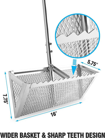 Exact Design 52-inch long handle enables reach without bending.