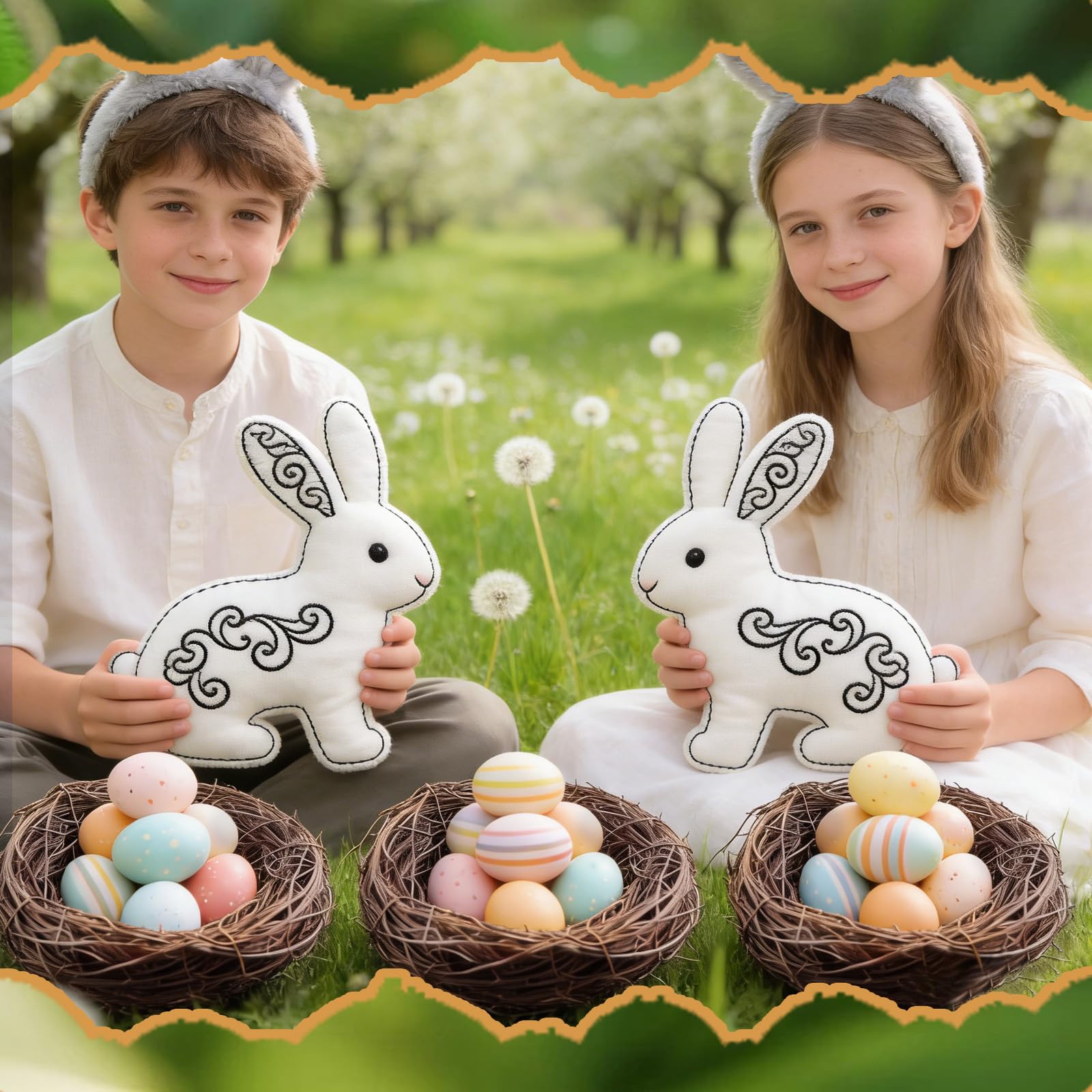 Exasinine bird nest Easter decor brings seasonal whimsy