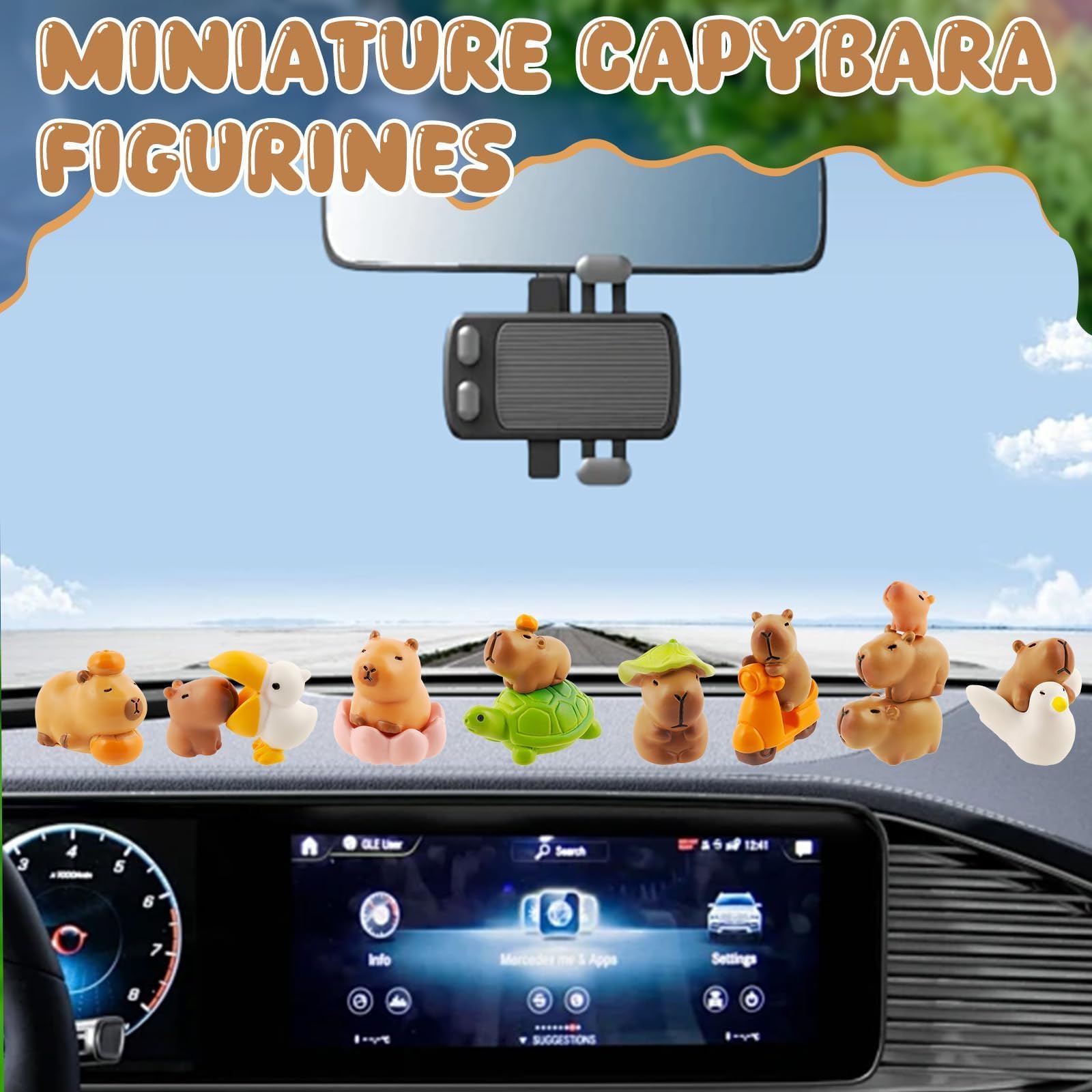Exasinine capybara durable resin set for safe, long-lasting home decor.