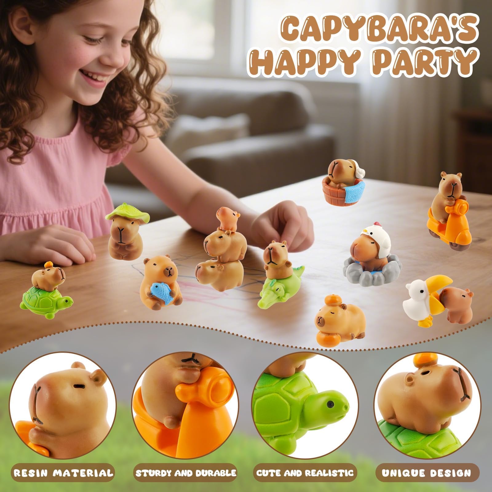 Exasinine fairy garden accessories including capybaras and lotus brighten displays.