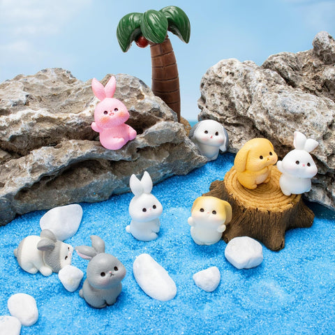 Exasinine Easter bunny decor prop adds seasonal charm to indoor scenes.