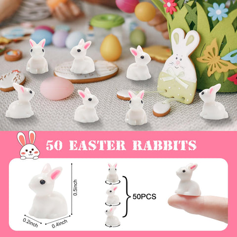 Exasinine hand-painted rabbit miniature for dollhouses or terrariums