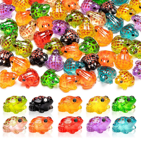 Exasinine luminous frog figurine glows softly, ideal for fairy gardens