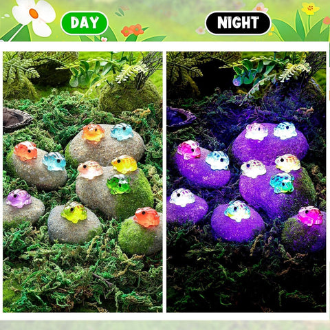 Exasinine frog figurine set enhances school crafts and projects