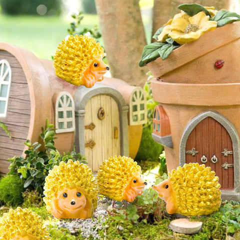 Exasinine resin hedgehog pack of 50 pieces for decorating