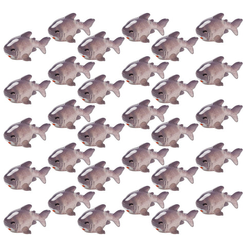 Exasinine shark miniature gray-1 for fairy gardens and terrariums