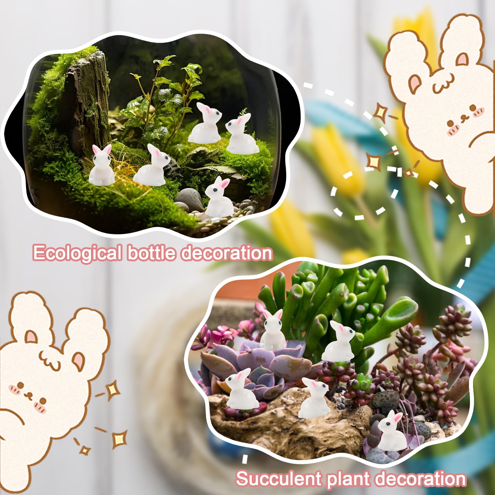 Exasinine rabbit for terrarium display adds delightful micro-details