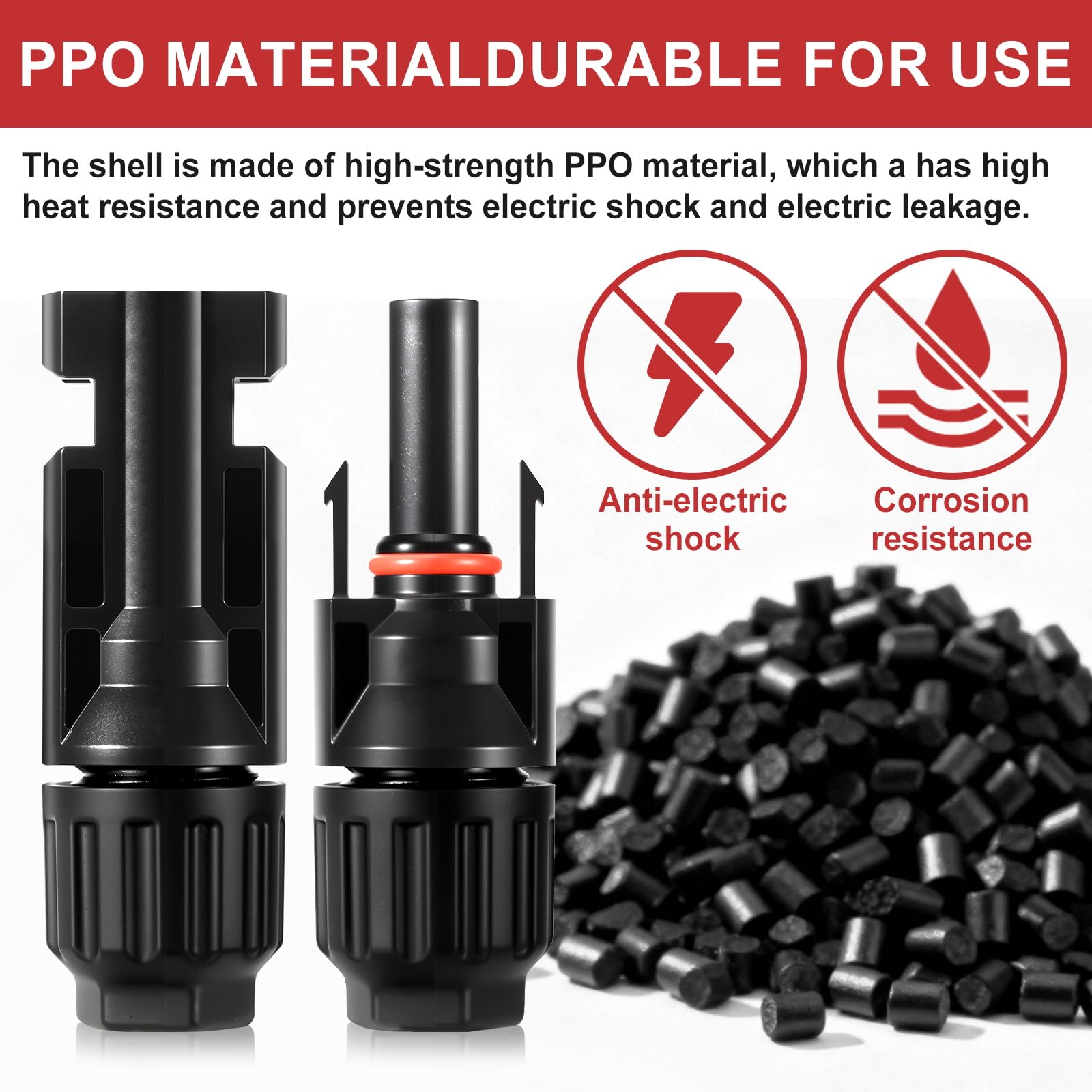 Plug-and-play EXBKAMY MC4 connectors enabling quick installation
