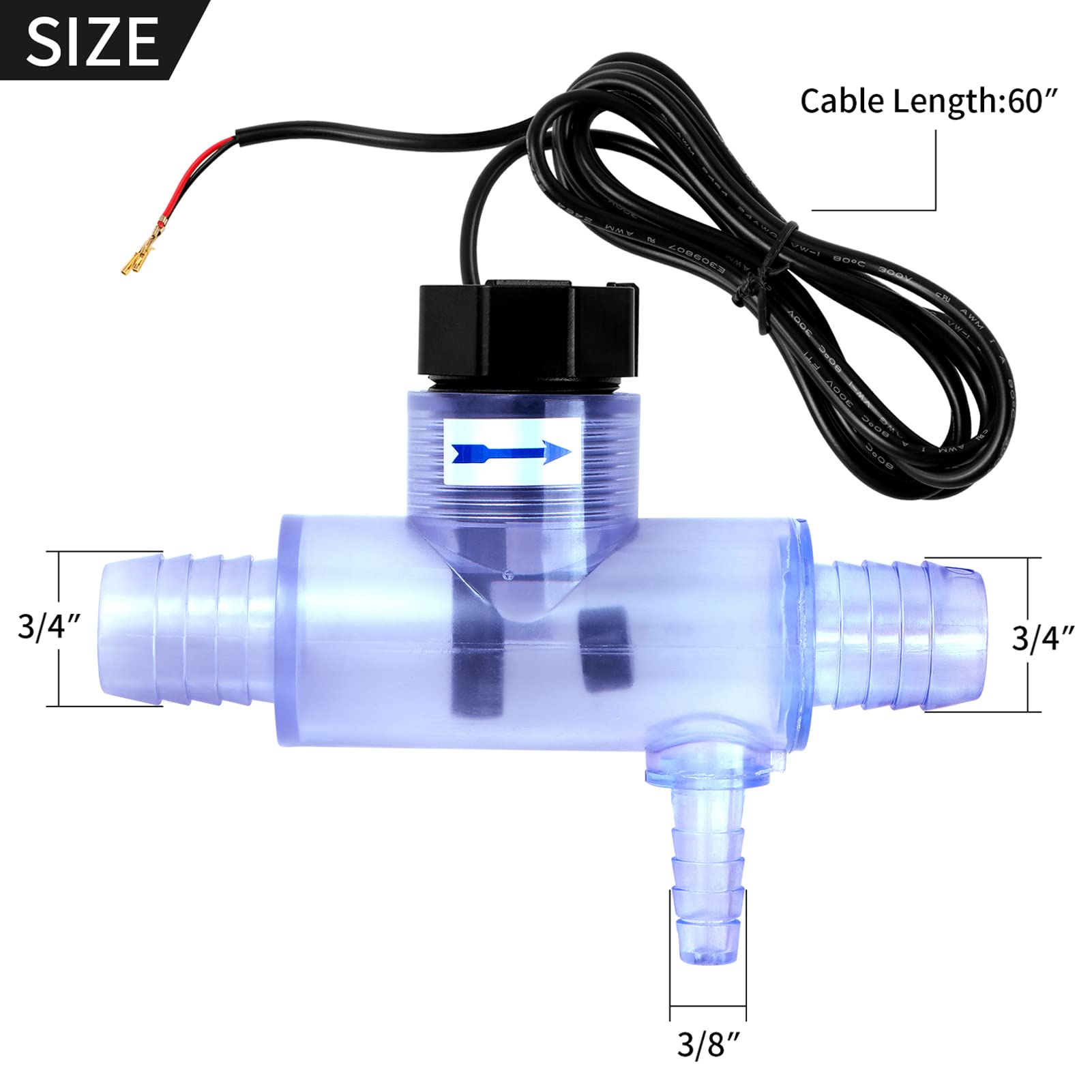 EXCELFU flow switch hose clamps provide reliable hose connections.
