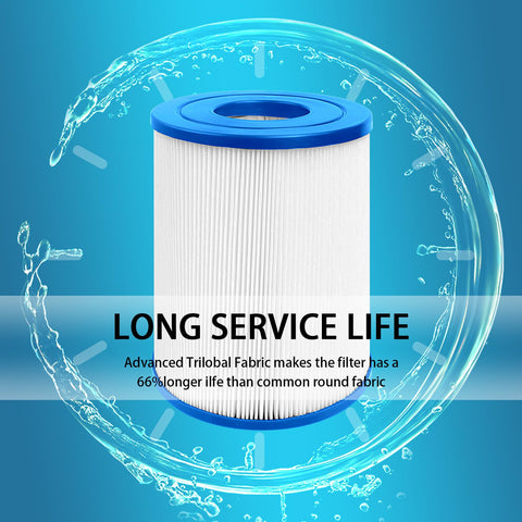 EXCELFU 17-2464 spa filter traps debris and reduces daily cleaning.