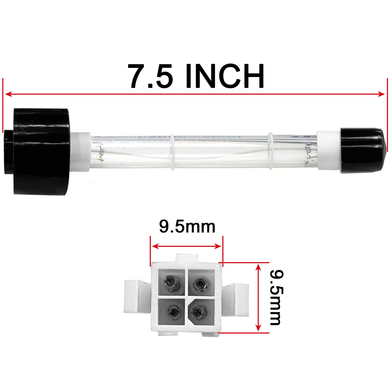 EXCELFU stainless steel sealing spa bulb image shows secure fit.