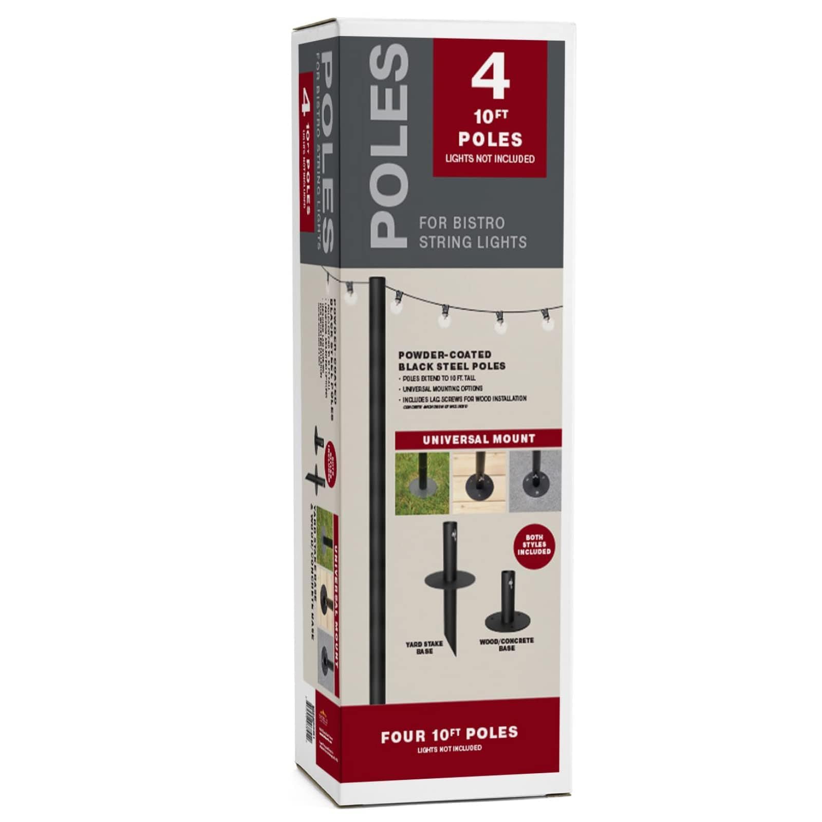 EXCELLO Bistro Poles from a USA-based family-owned brand for durability.