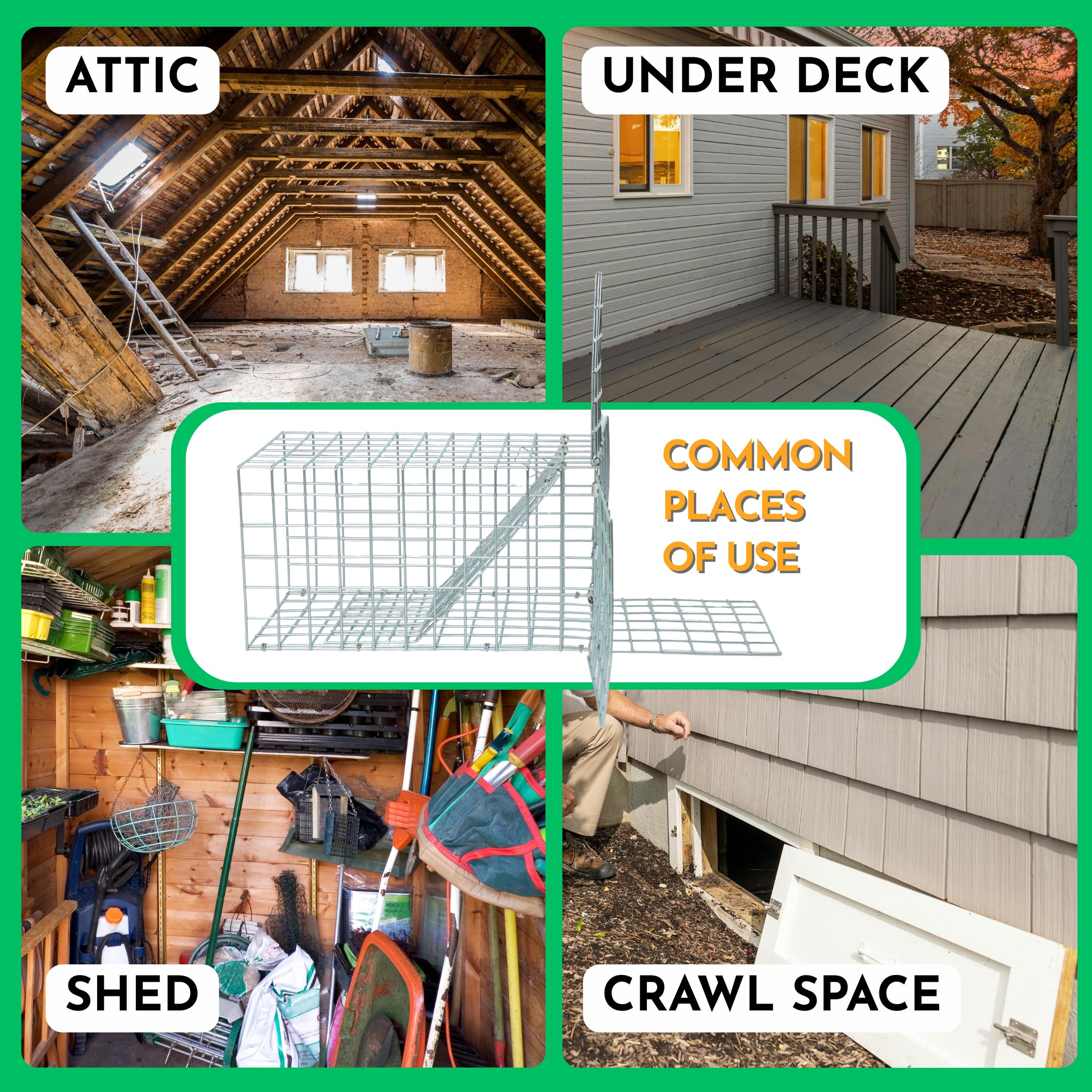 Excluder Pro galvanized steel construction resists weather for long-lasting protection.