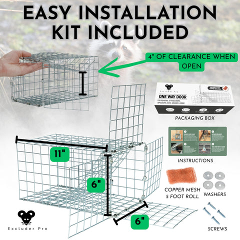 Excluder Pro installation kit enables fast sealing of attics and decks.
