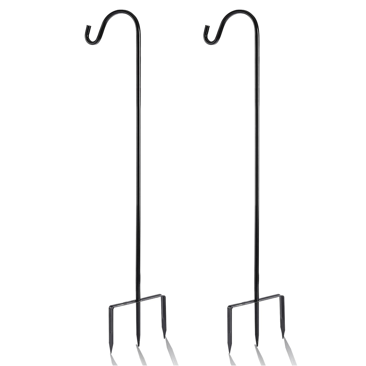 EXCMARK shepherd hook 48-inch stand ideal for elegant outdoor lighting displays.