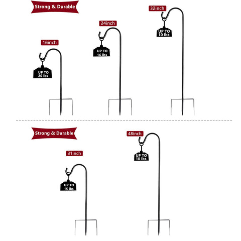 Dark finish of EXCMARK hook blends with garden aesthetics.