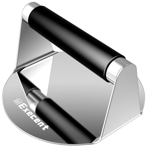 Execent Smash Burger Press top view showing the 5.5-inch surface for even patties