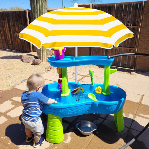 Exokugo 41-inch canopy delivers wide shade at parks or beaches.