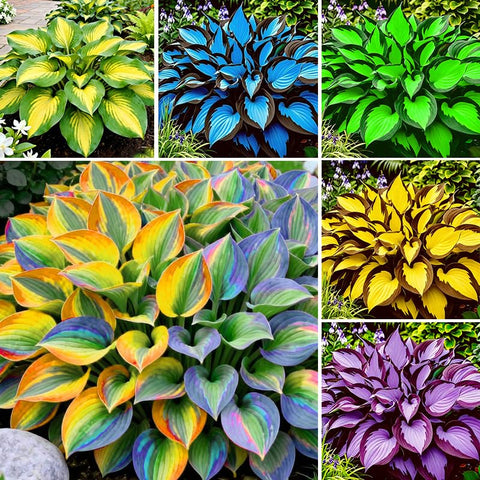 Exotic Hosta Seeds for potted plants providing lush foliage in containers.