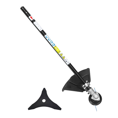 Expand-It straight shaft trimmer head lock shows secure, tool-free connection.