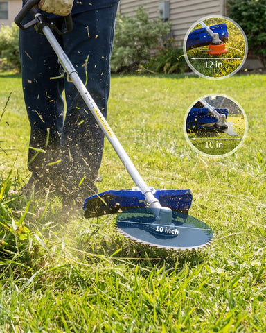 ExploreHorizon 3in1 attachment brush cutter demonstrates versatile outdoor clearing options
