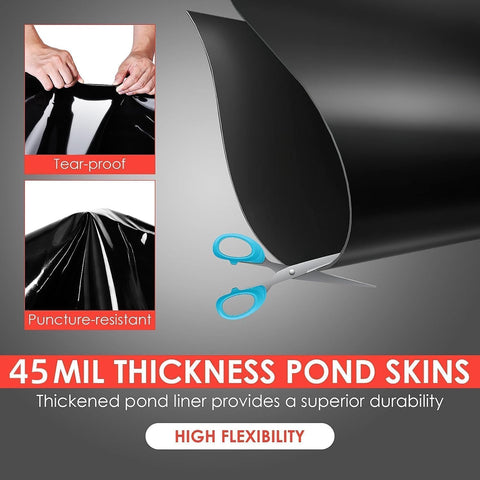 ExploreHorizon EPDM pond liner with UV resistance for long outdoor life