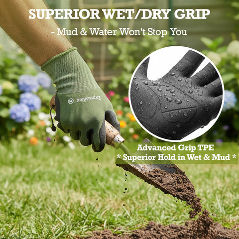 Exprosiflux recyclable materials reflect an earth-friendly gardening choice.