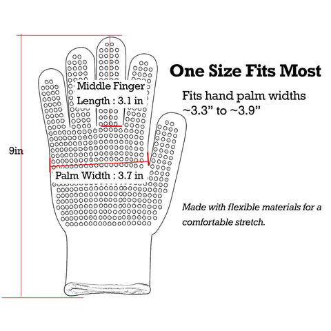 Exprosiflux universal fit gloves accommodating most hand sizes for safe use.