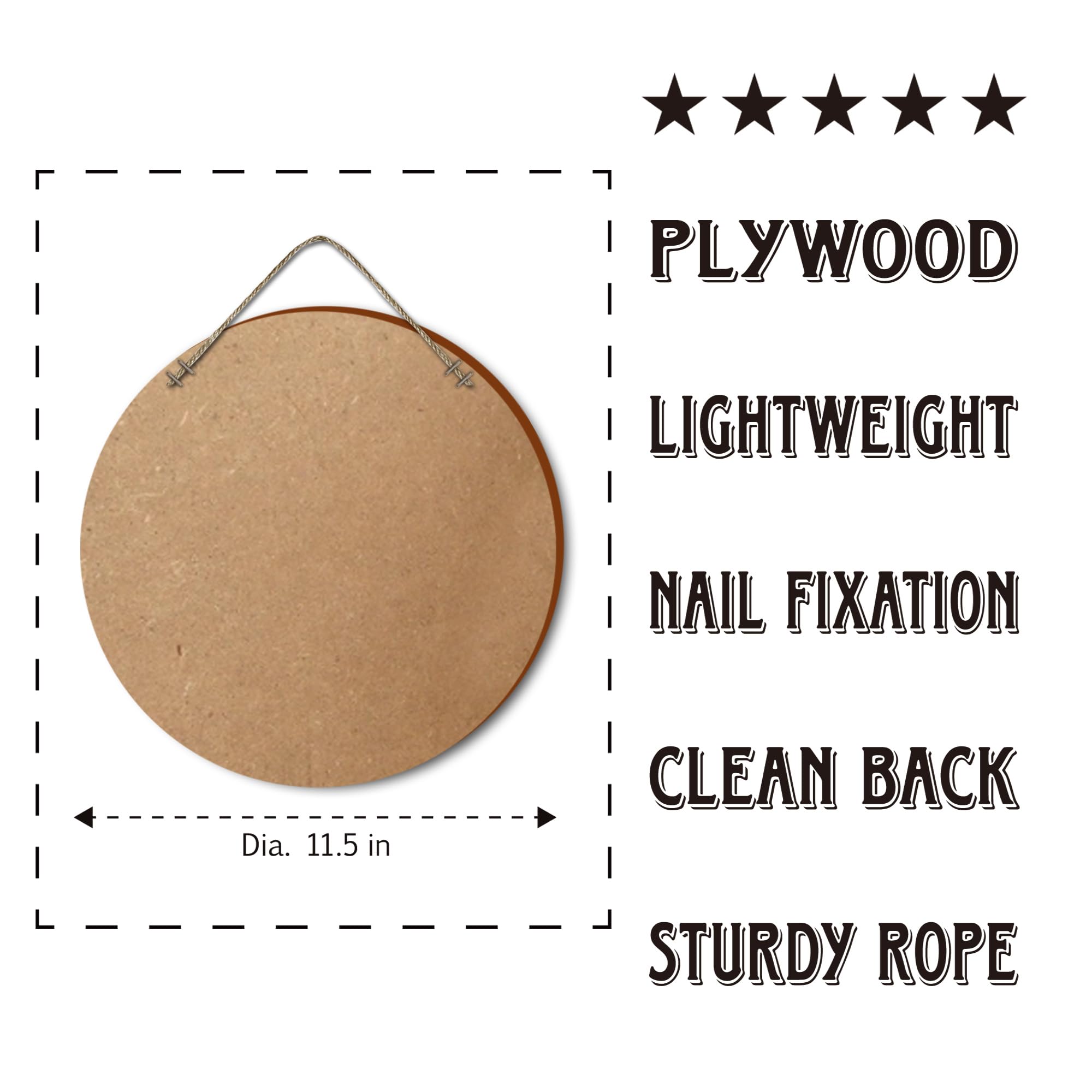 EXQUIDECA polished wood front door sign features durable craftsmanship.
