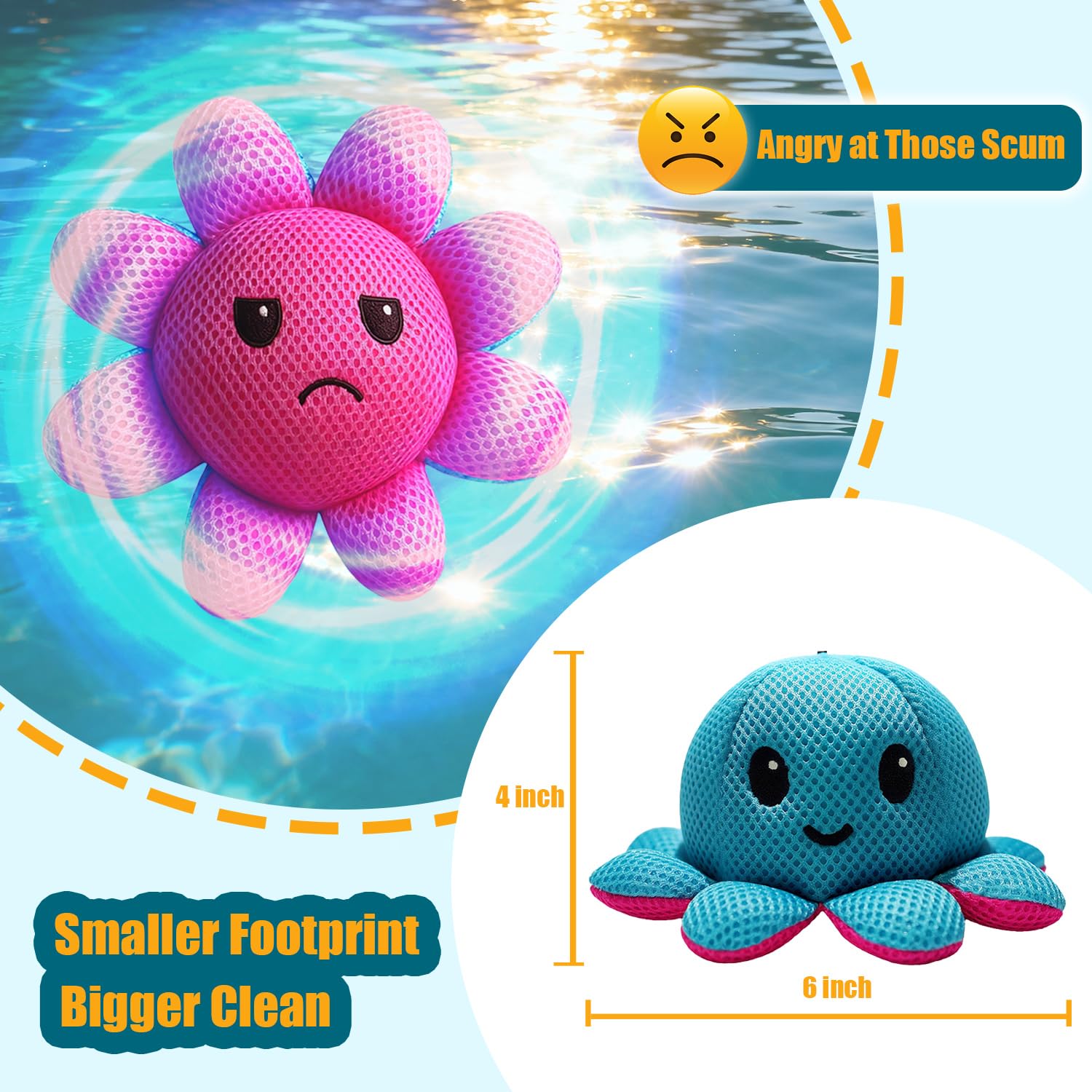 Exqusdy Hot Tub Scum Absorber made from eco friendly PP+PE materials