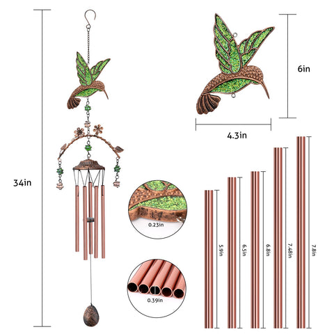Exrisiry artistic hummingbird design pairs with beads for decor accents.